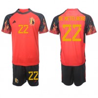 Belgia Charles De Ketelaere #22 Fotballklær Hjemmedraktsett Barn VM 2022 Kortermet (+ korte bukser)